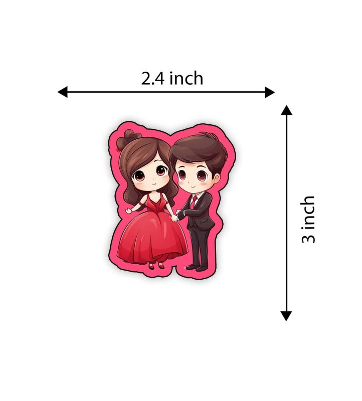 Indian Couple Fridge Magnet for Home Decoration Kitchen Decor Accessories  Wedding Couple Cartoon Magnet Sticker  Refrigerator Door Stylish Gift Decor